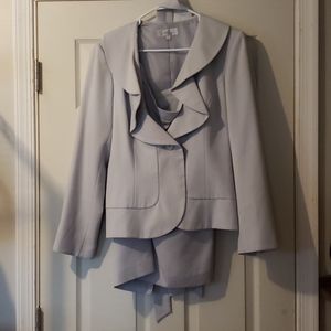 2 piece light bluish gray suit
